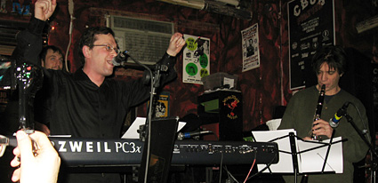 The Breslov Bar Band performing at Banjo Jim's