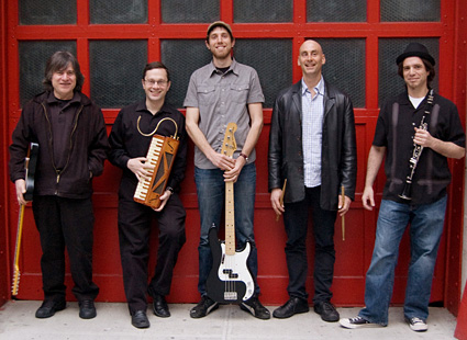 Breslov Bar Band photo from back cover of Have No Fear