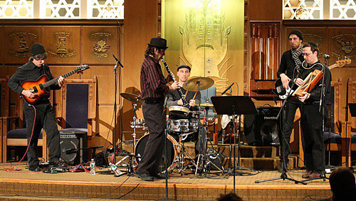 Breslov Bar Band performing at the Haiti Benefit Concert